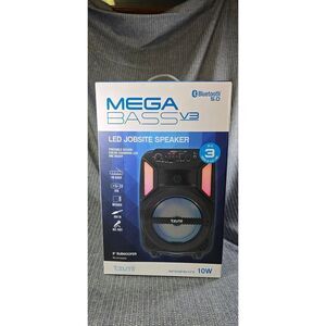 Tzumi Mega Bass V3 LED Jobsite Speaker